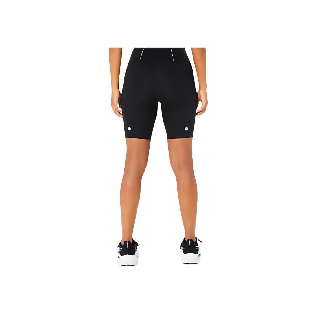Asics Soft Breathable Stretch High-Waisted Solid Color Sports Shorts Women shorts Black 2012C967-001