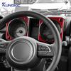 For Suzuki Jimny      2024 2025 Real Soft Carbon Fiber Sticker LHD RHD Car Speedometer Frame Accessories
