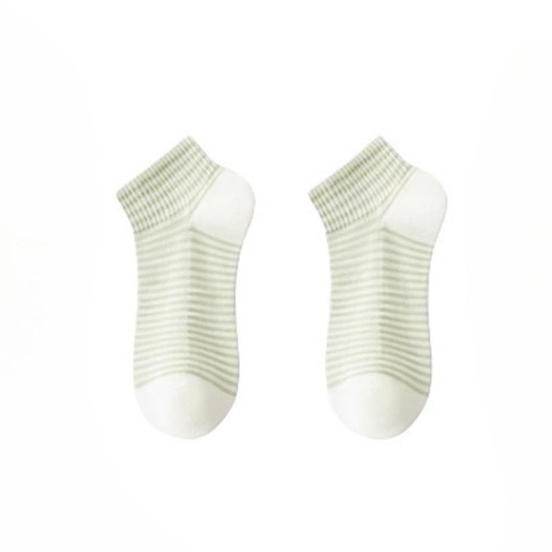 5 Pairs of Women's Summer Thin New Pure Cotton Anti Odor Short Boat Socks
