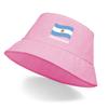 Argentina Flag Print Bucket Hat Solid Color Unisex Sun Hat Lightweight Hat For Man Cuff Bucket Hats Ideal Choice For Golf Summer