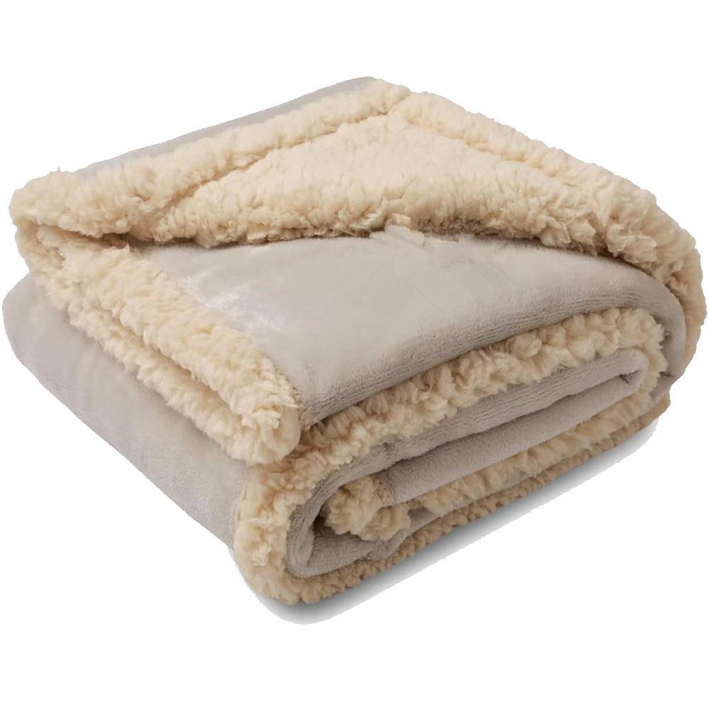100×145cm Waterproof Pet Flannel Blanket, Thick Warm Urine Proof Dog Sleeping Pad, Leakproof Washable Pet Bed Mat
