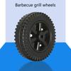 Heavy Duty 6" Barbecue Grills Casters Heatproof Plastic Construction Easy Installation Suitable Accessories