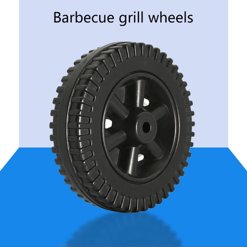 Heavy Duty 6" Barbecue Grills Casters Heatproof Plastic Construction Easy Installation Suitable Accessories