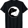Cool Yin Yang Dog T-Shirt - Cute Labrador Tee - Black White