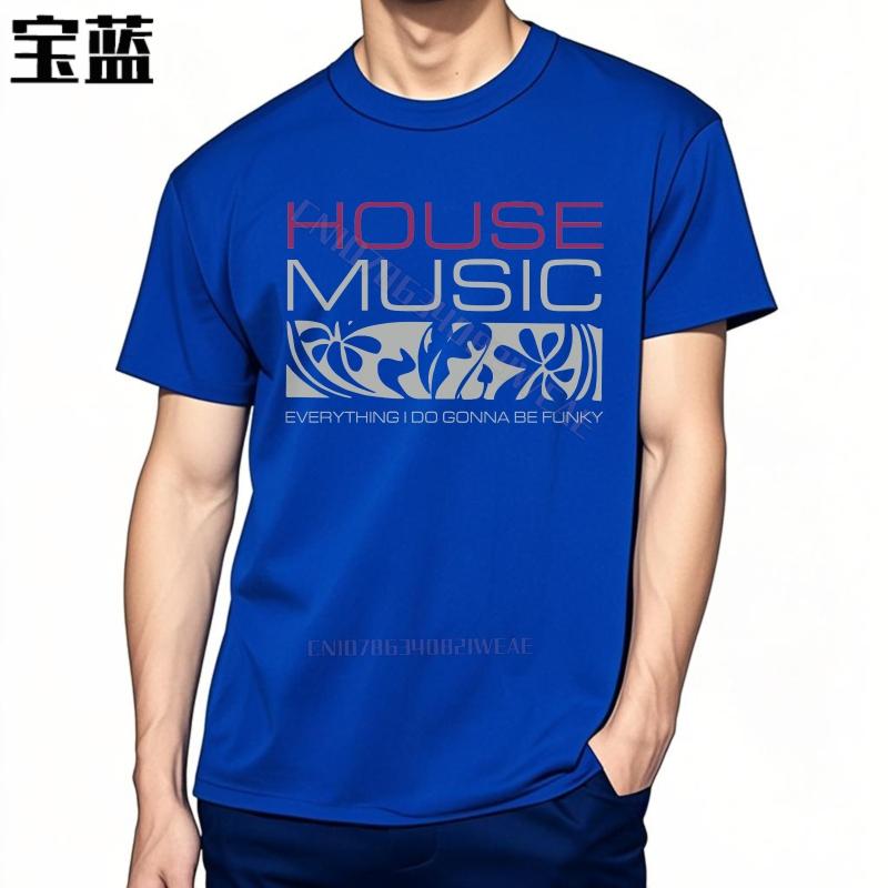 Tshirt Unisex Cotton Essential Teeshirts House Music Funky Design Travel Casual Tee Classic Daily Wear Streetwear Tshirts