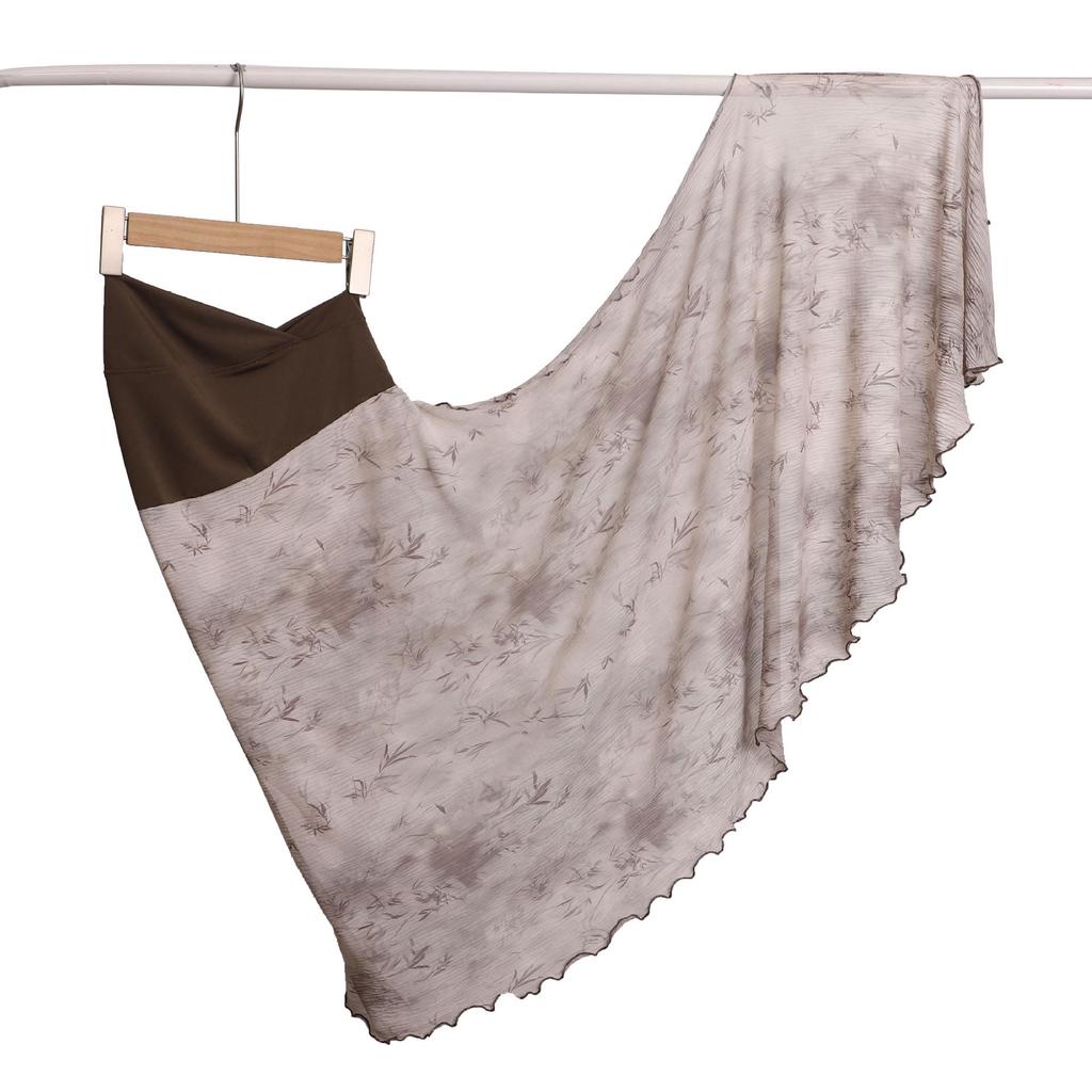 Vintage Mesh Ruched Snood: Elastic Headscarf & Wrap