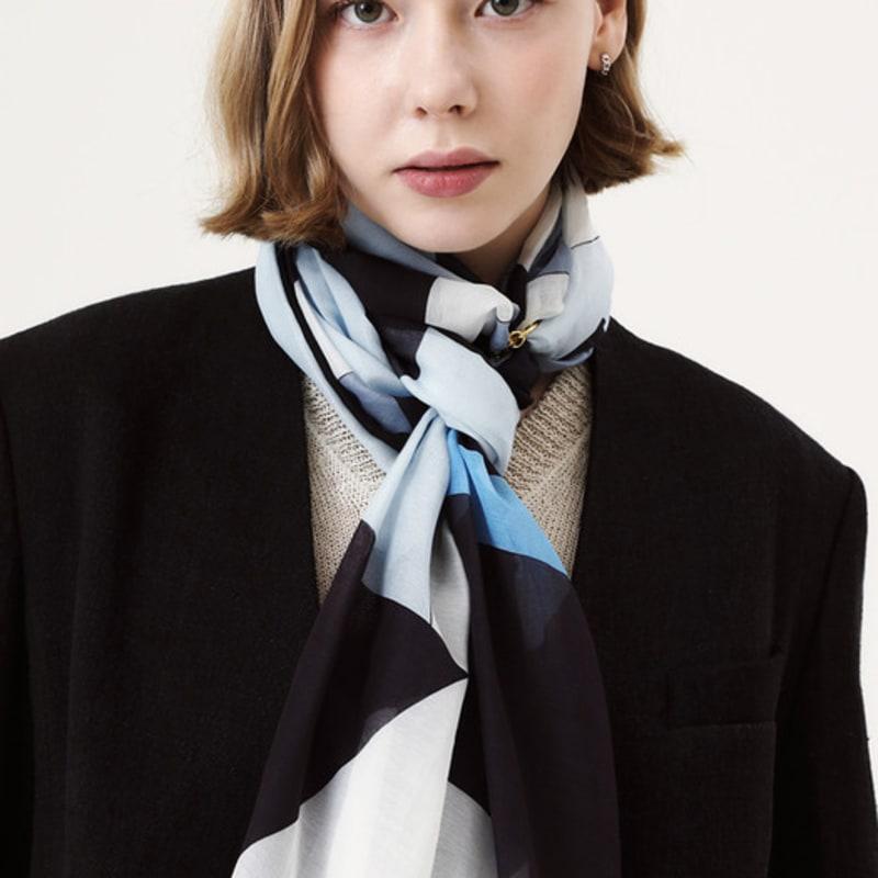 ONSZ diagonal split long scarf