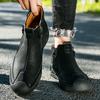 38-46 Pig Leather Boots Men Shoes Comfortable Ankle Boots for Men Casual Shoes Moccasins Men Casual Shoes