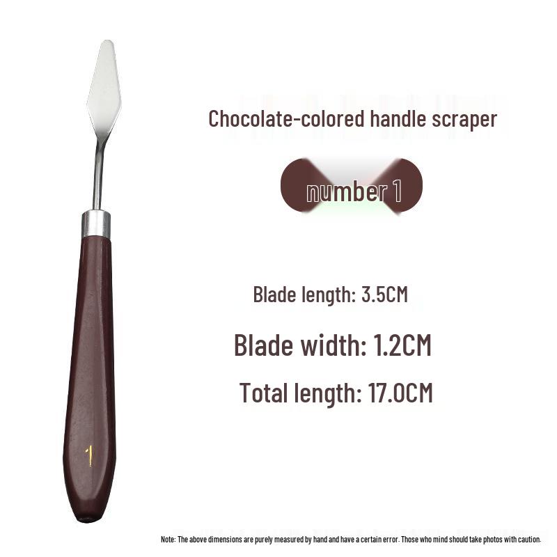 5-Piece Stainless Steel Palette Knife Set for Gouache and Oil Painting