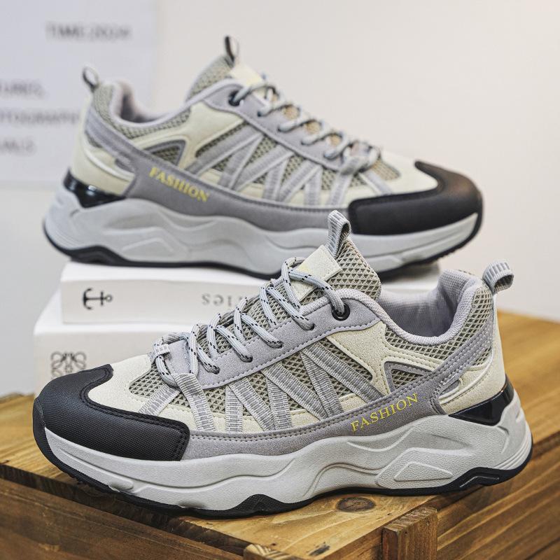 

Autumn and winter outdoor casual shoes men s mesh breathable non-slip couple mountaineering hiking shoes low-top mountaineering shoes 44