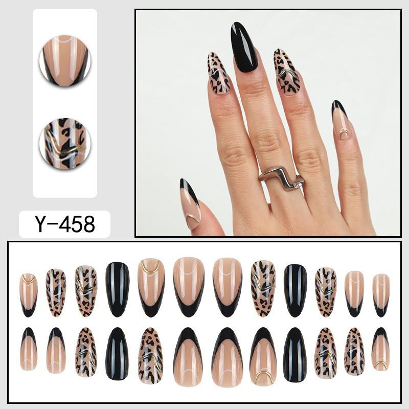Short Press-On Nails Set With Floral Design Minimalist False Women Wearable Nail Tips In Multiple Colors