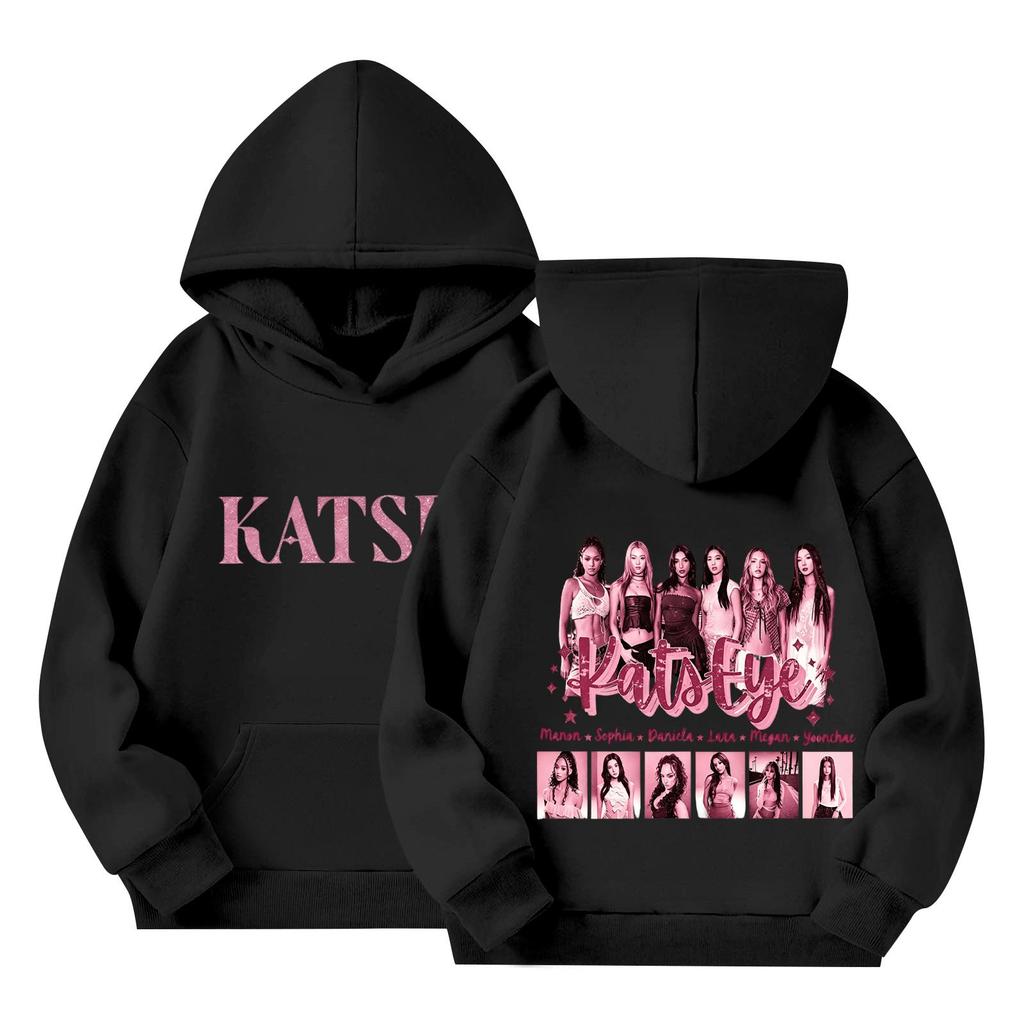 Kids Long Sleeve Letter Print Pullover Hoodie Loose Fit Casual Sweatshirt for Boys and Girls