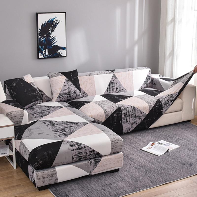 Premium Texture Couch Covers for Sectional Sofa Washable Stretch Sofa Covers L Shape Sofa Slipcovers Anti Slip Furniture Protector 1pc