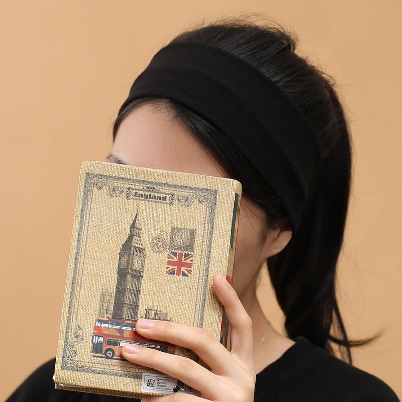 Einfaches Bandana-Haarband (Schwarz)