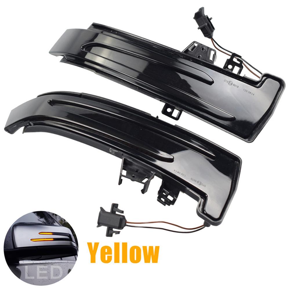 2pcs Dynamic Turn Signal LED Light Side Mirror Indicator For Mercedes Benz W204 CLA A B C E S GLA GLK CLS Class W176 W212 Bulbs 7