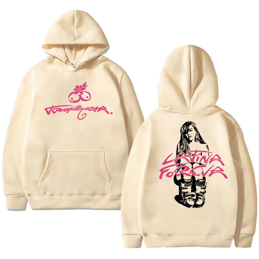 Fashion Karol G 2025 Tropicoqueta Album Graphics Printed Hoodies Men Women Music Style Sweatshirt Unisex Fleece Casual Pullovers