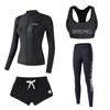 Dames Sneldrogende UV-Bescherming Rash Guard Set Lange Mouwen Top Broek Surfen Duiken Snorkelen
