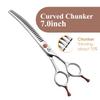 Fenice Japanese Steel 7 Inch Professional Pet Dogs Grooming Scissors Kit Straight&Curved &Thinner&Chunker&Fluffy Shear Scissors