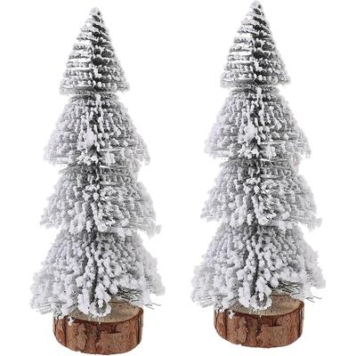 15-30cm Snow White Cedar Pine Christmas Tree Christmas Decoration for Home Decor New Year 2026 Navidad Ornaments Accessories