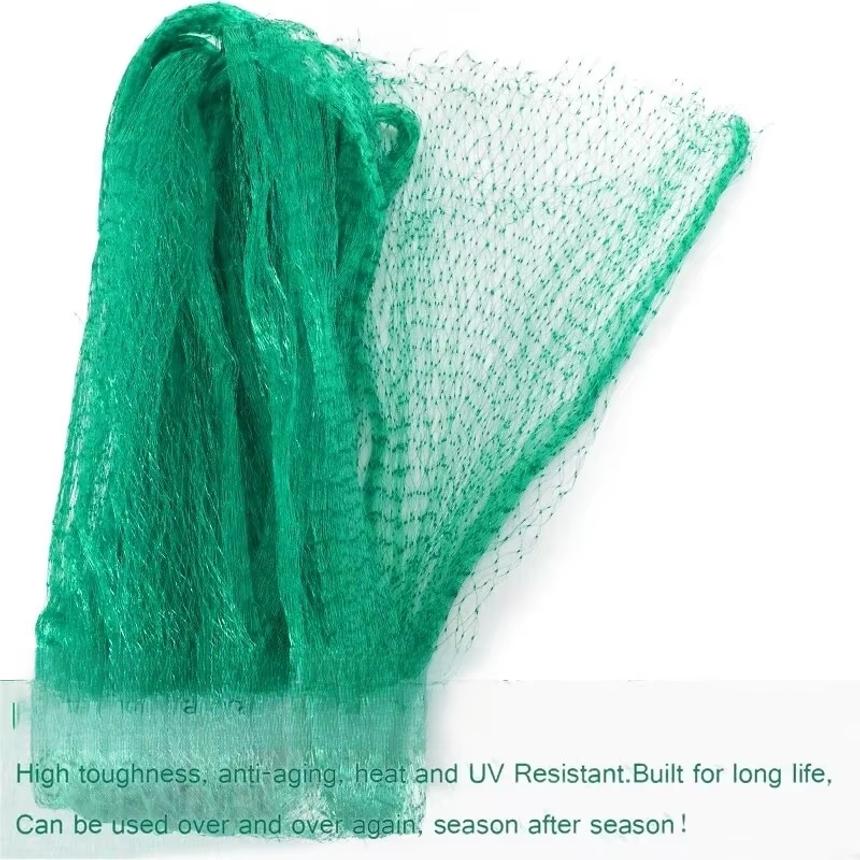 Rete da Giardino Rete Intrecciata Verde Protegge Piante Frutta Fiori Alberi Recinzione Estensibile Rete Resistente Ferma Uccelli Cervi Animali