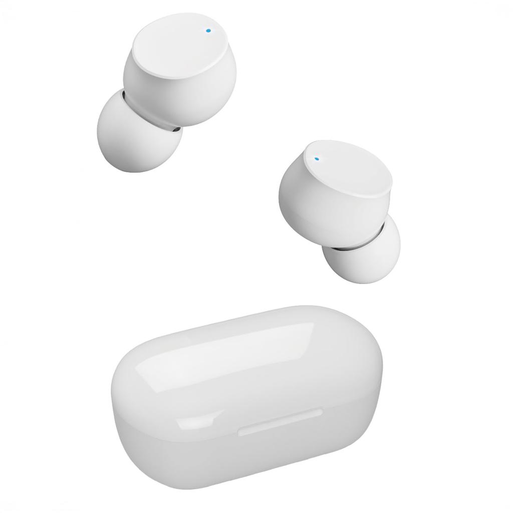 Kashimura True Wireless Earbuds with IPX4 and Charging [Ultra-Lightweight & Bean-Shaped] AAC, Waterproof, Type-C Case, White, BL-142