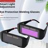Auto Darkening Welding Goggles Professional Solar Powered Eye Protection For Welding Cutting & Grinding Automatically Dims Durin