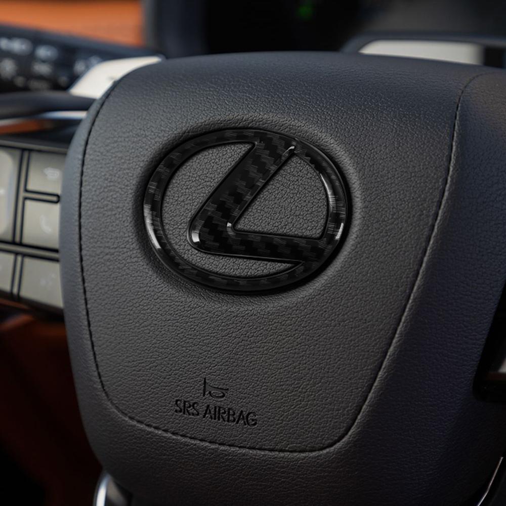 UKXU2 Replacement Car Steering Wheel Logo Cover Auto Decoration Accessorie For Lexus CT200h NX300h RX300 RX330 EX300h F Sport IS NX GS