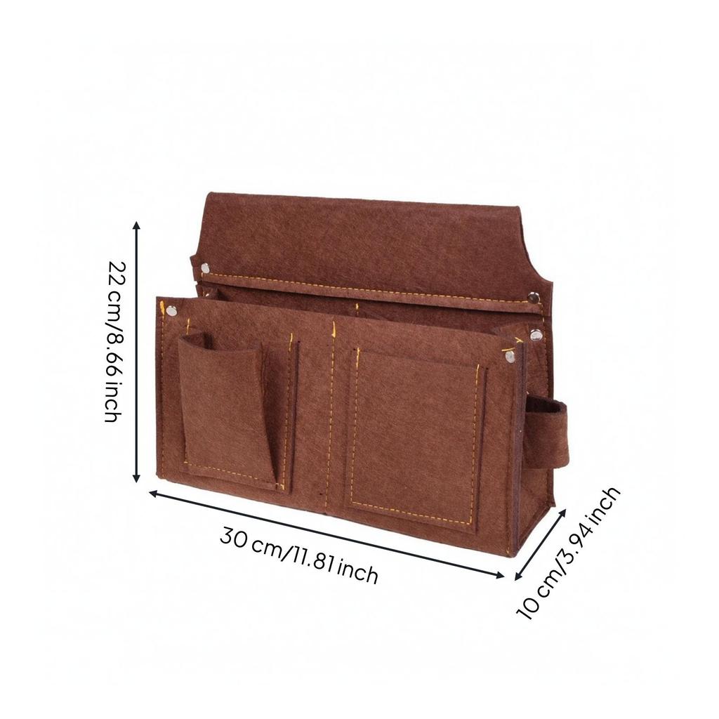 Thickened Tool Waist Pouch with Multiple Compartments Multi-Compartment