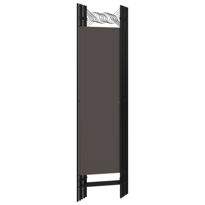 VidaXL Cloison de séparation 5 panneaux Anthracite 200x180 cm