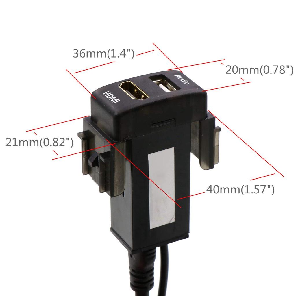 USB Input Port & HDMI Input Port Audio Parts Switch Hole Panel for Nissan Nissan