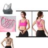 Damen Komfortabel Gepolsterter Sport-BH-Westen mit Kreuzrücken für Fitnessstudio, Fitness und Yoga