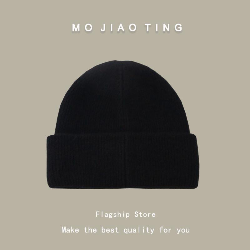 Classic Style Korean Beanie For Women Premium Cotton Knit Warm Hat Winter