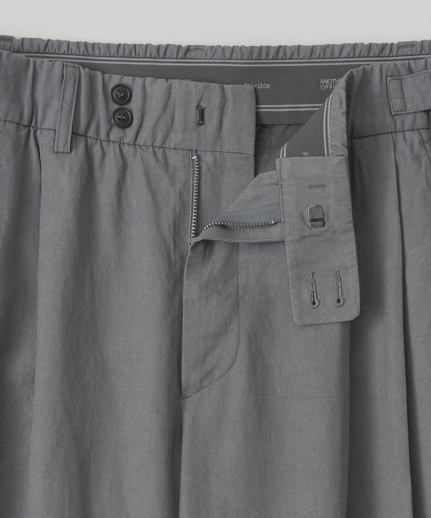 ANOTHER OFFICE Santiago Linen Pants Flexible (Gray)