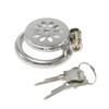 Stainless Steel Flat Chastity Lock CB Chastity Cleaner Men's Wear Fake Mother Device SM Penis Cage Sexy Adult
