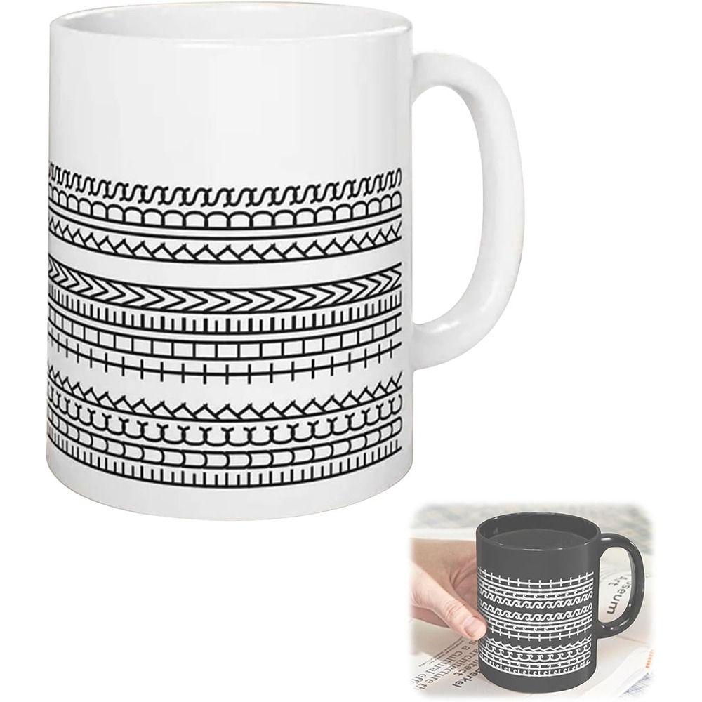 

330мл Чашка для чаю Пориньте в кожен ковток Чашка з прихованим повідомленням Смішна чашка для кави Кухонне приладдя White Black