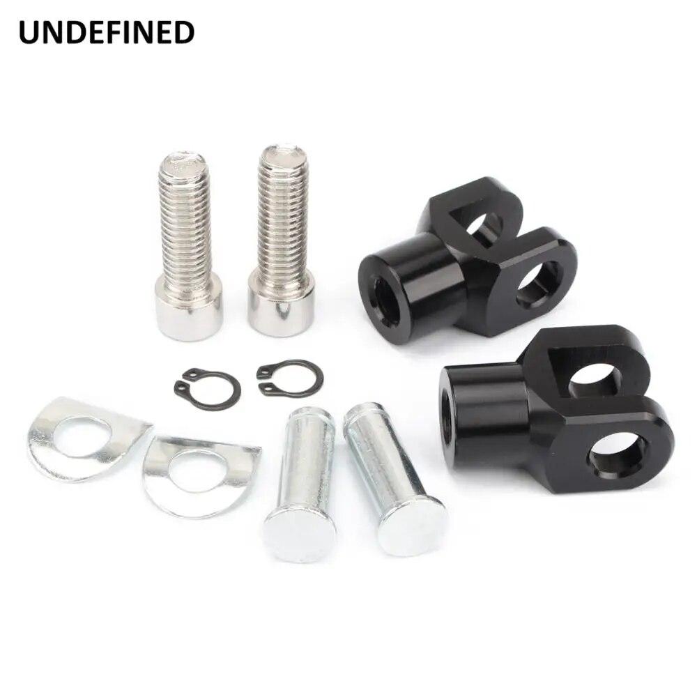 Motorcycle Foot Pegs Footrest Supports Mount Clevis Hardware Kit For Harley Softail FXST Low Rider Super Glide FXR FX 39mm Black