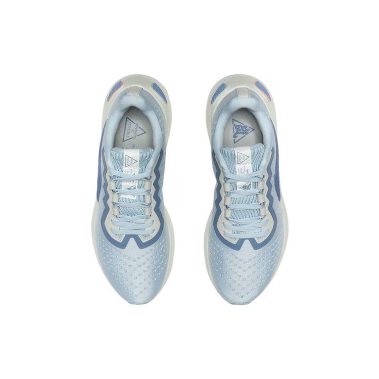Li Ning Arashi Integrated Fabric Slip Resistant Abrasion Resistant Low Top Running Shoes Women's Sky Blue ARHQ068-1
