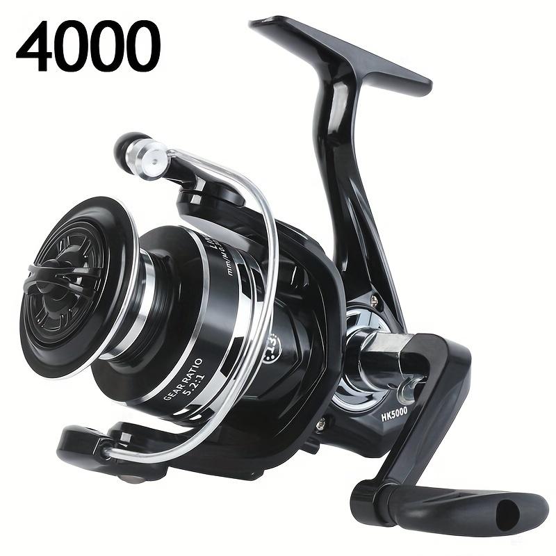 

Катушка Baitcasting Series 1000-7000 Metal Spinning 5.2:1 высокоскоростная рыболовная катушка для рыбалки на большие расстояния, рыболовные снасти, увеличивающая выпускную крышку 4000 чёрный
