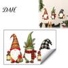 Christmas Theme Wall Murals Gnome Stickers, Removable PVC Waterproof Decals, Self-Adhesive Goblin Easy Peel Art And Stick Decor for Holiday