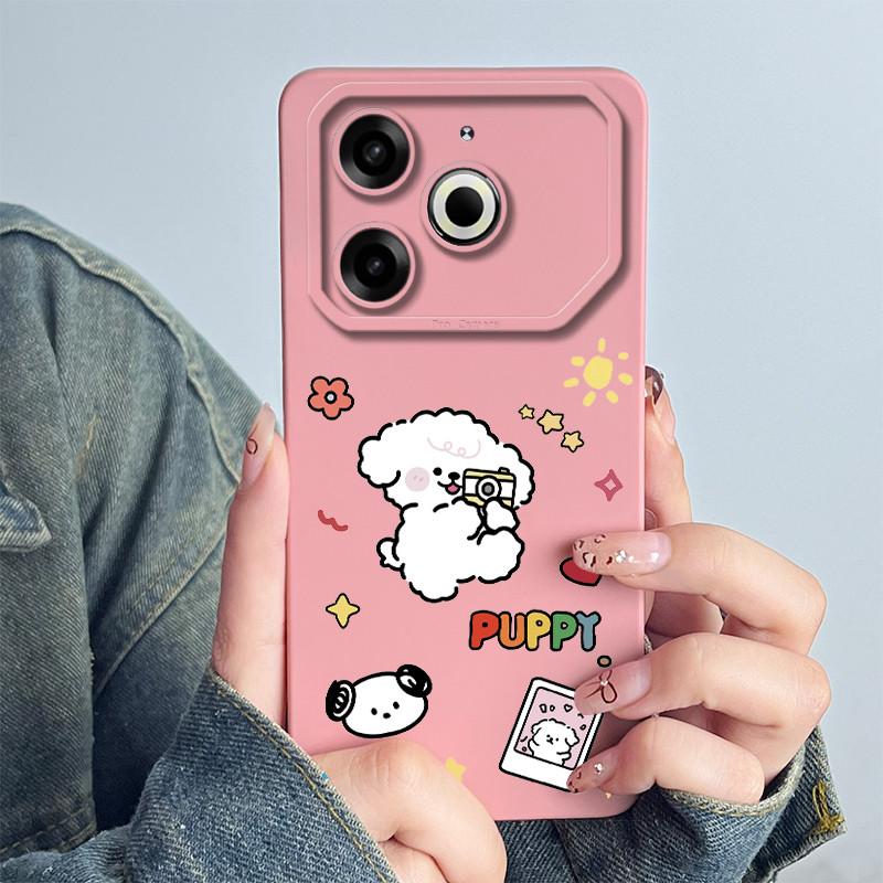 For Tecno Pova 6 Neo Phone Case Pova 6Neo Back Cover Silicone Cute Panda Flower Boys Girls Cartoon Shell Protective Coque Funda