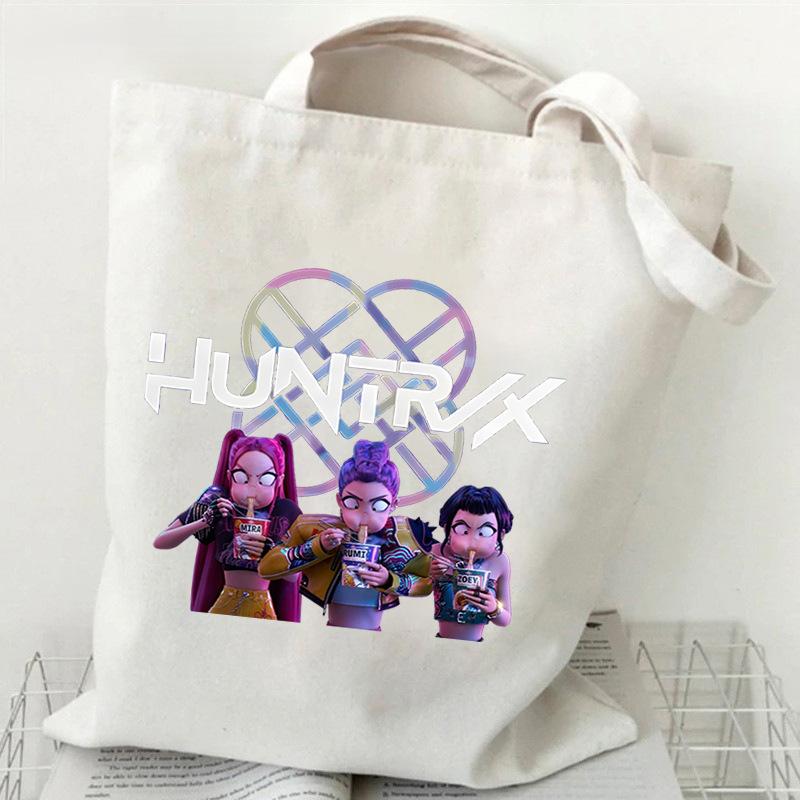 Demon Hunters KPop Demon Hunters Shoulder Backpack Foreign Trade Student Handbag Tuition Bag Large Capacity