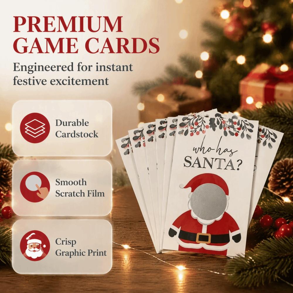 Paper Scratch Off Cards Non-Cash Prize Draw Xmas Interactive Game Cards New Year Celebrations