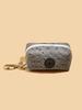 Premium Dog Poop Bag Holder for Leash,PU Leather Bag Dog Poop Bag Dispenser Doggie Waste Bag Holder Puppy Poop Bag Carrier Fits
