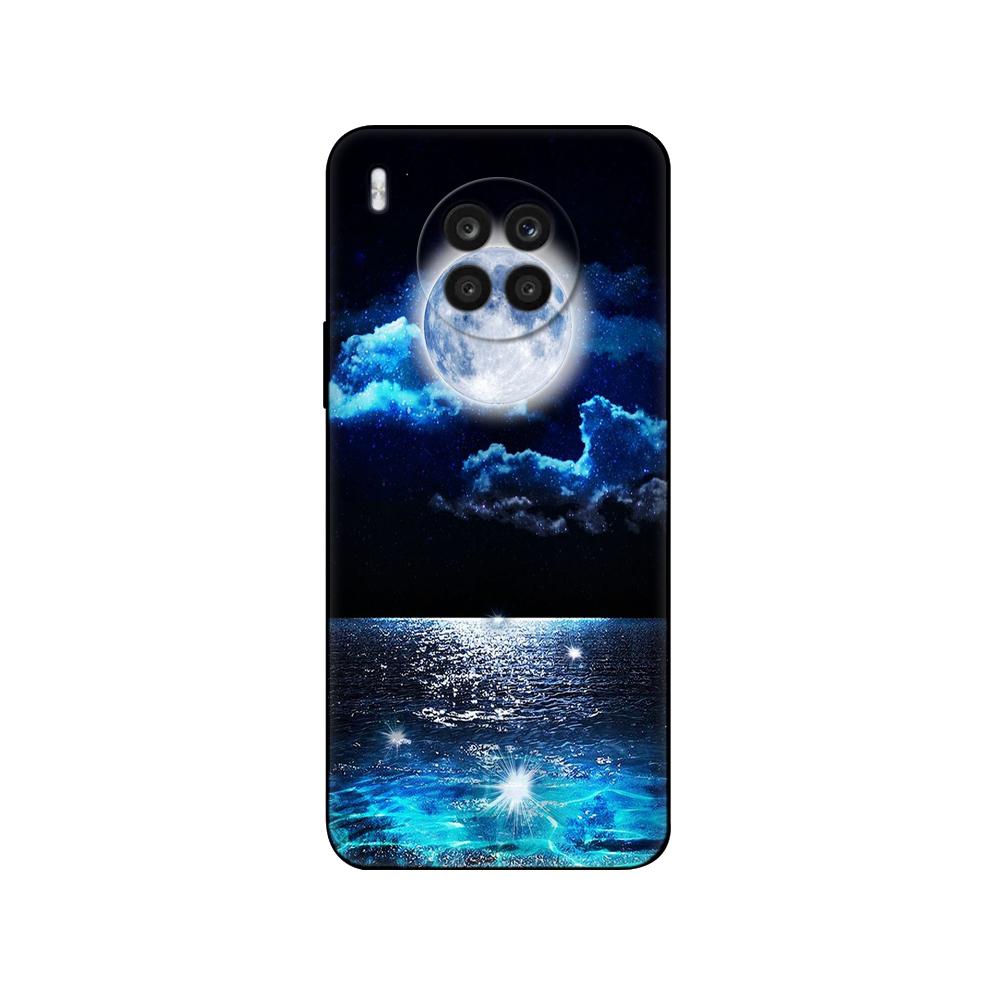 For Honor 50 Lite Case 6.67inch Silicon Back Cover Phone Case For Huawei Honor 50 Lite Case Bumper 50Lite Light Black Tpu Case