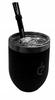 Czarny zestaw termolid do yerba mate od un mate: termiczne matero, bombilla