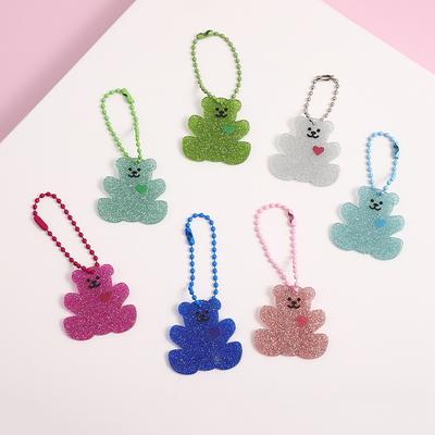 Acrylic Multi-Color Cute Bear Keychain Pendant Pendant Japanese And Korean Style Fashion Popular Keychain Jewelry