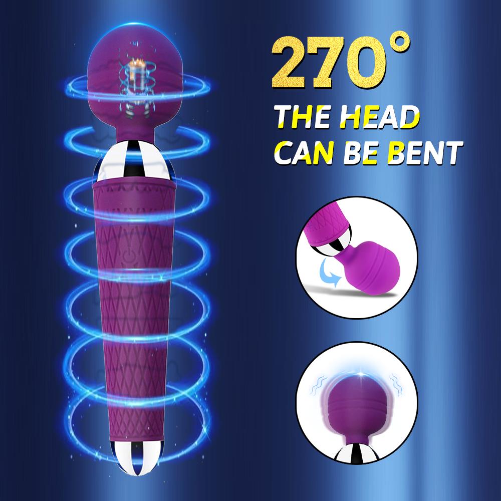 Kraftvoller AV-Vibrator für Frauen Dildo Zauberstab G-Punkt Klitorisstimulator Masturbator Massagegerät Erotik Sexspielzeug für Erwachsene