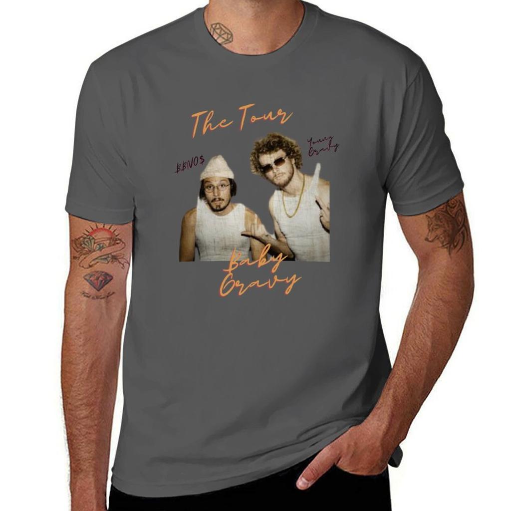 Baby Gravy Baby Gravy Tour TShirt Simple Casual Short Sleeve Cotton TShirt