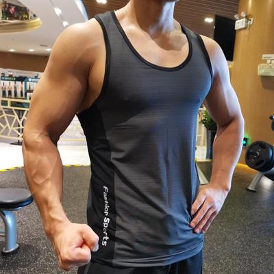 Męskie Oddychający Szybkoschnący Bezrękawnik Sport Fitness Topy Bieganie Kamizelka do koszykówki Koszulka treningowa Kompresyjna warstwa podstawowa Podkoszulki Tee