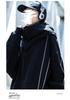 Unisex High-Neck Hooded Sweatshirt - Heavyweight, Casual, Loose-Fit Jacket for Spring, Autumn, Winter; Trendy Couples' Top for High Street Style